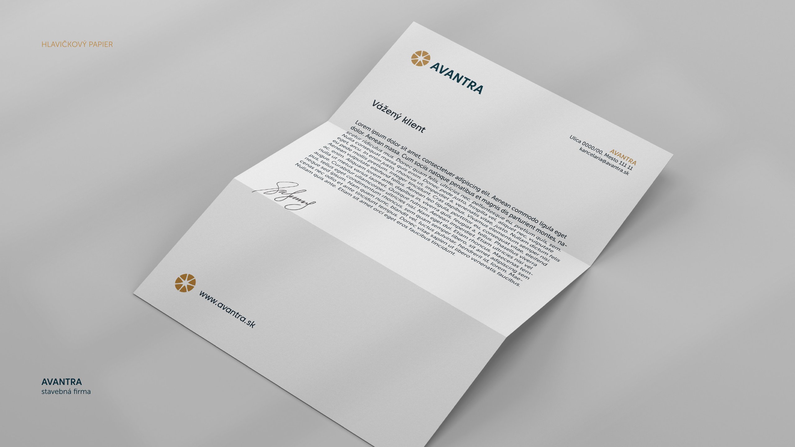 Avantra — dizajn manuál, strana 19