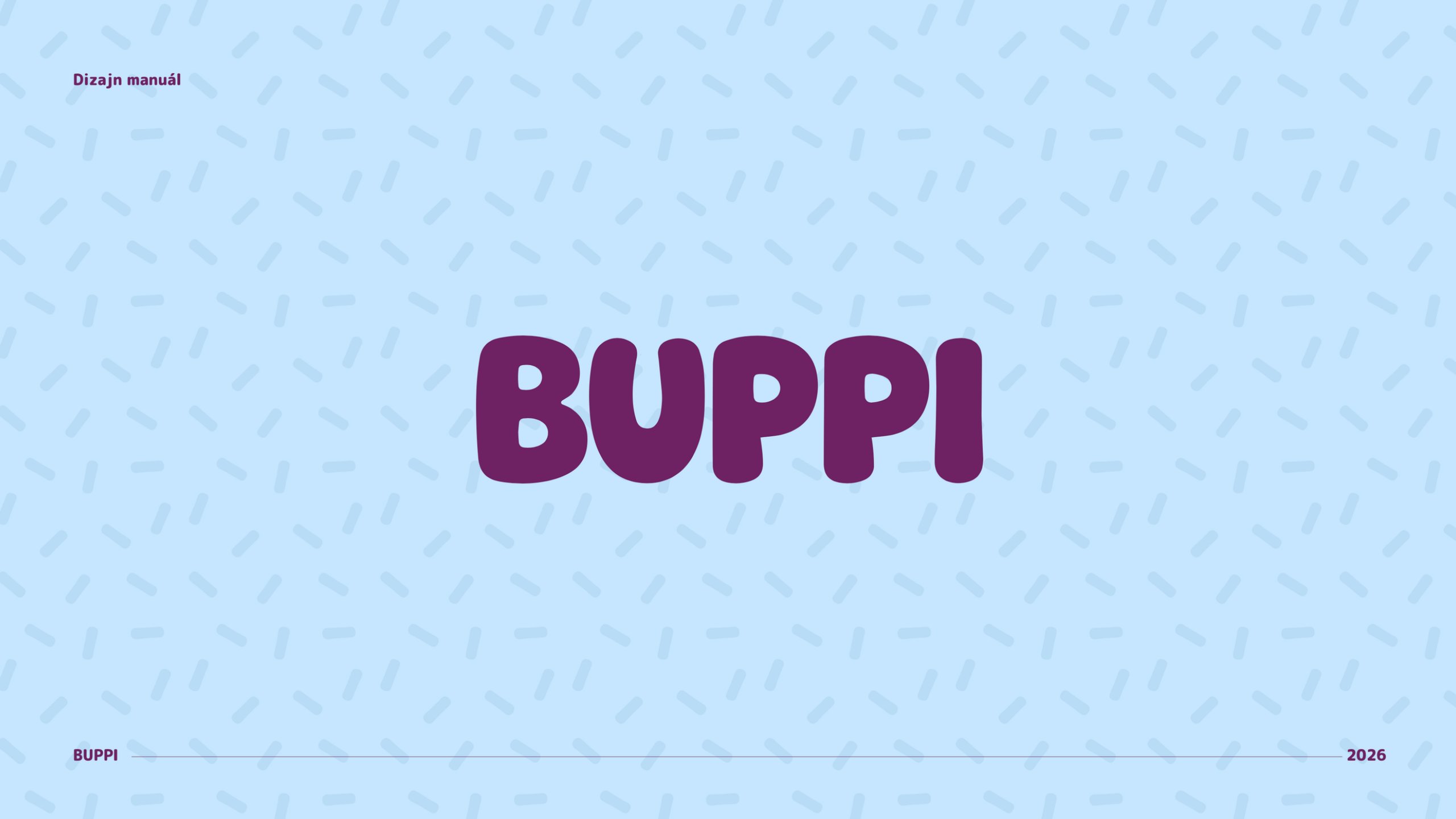 Buppi — dizajn manuál, strana 2