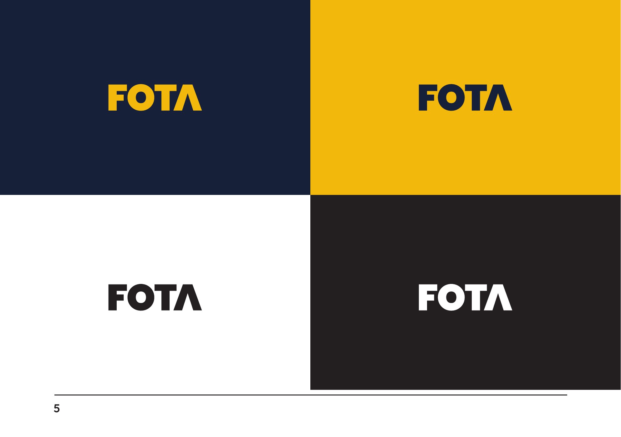 Fota — dizajn manuál, strana 4
