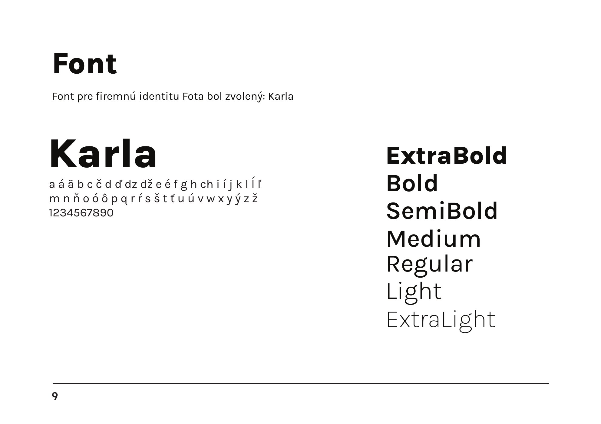 Fota — dizajn manuál, strana 5
