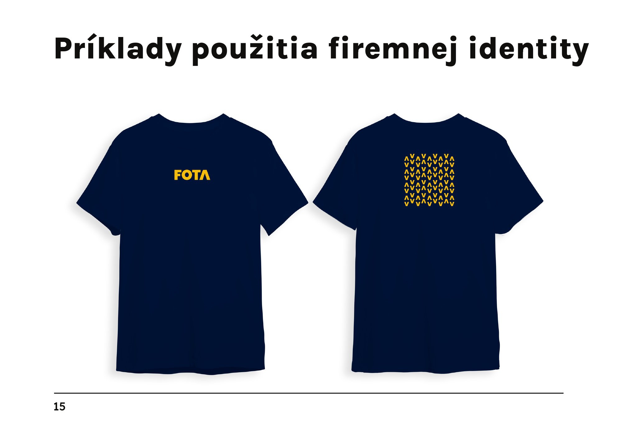 Fota — dizajn manuál, strana 9