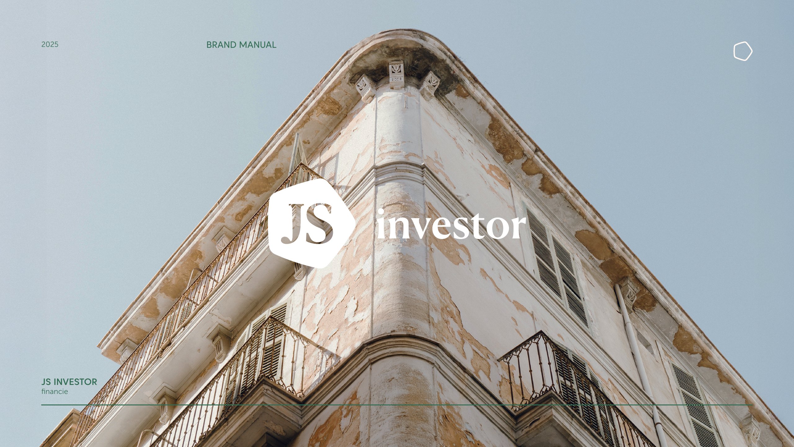 JS Investor — dizajn manuál, strana 1