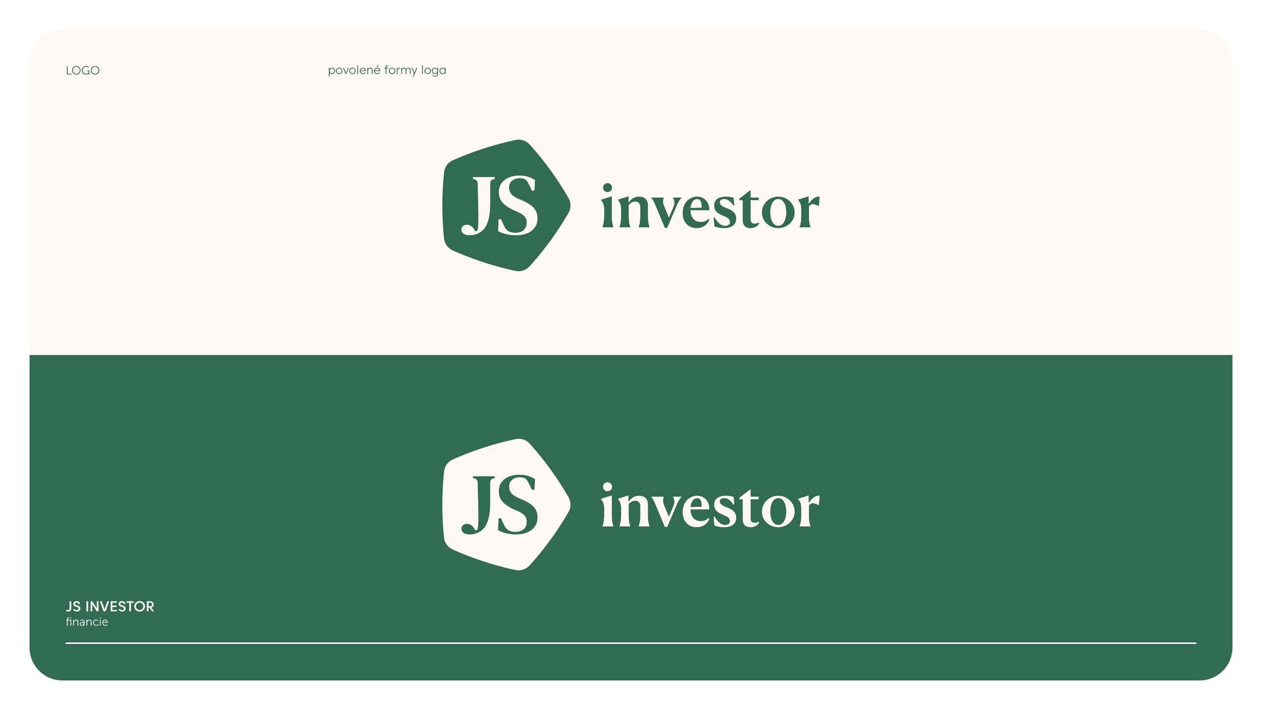 JS Investor — dizajn manuál, strana 4
