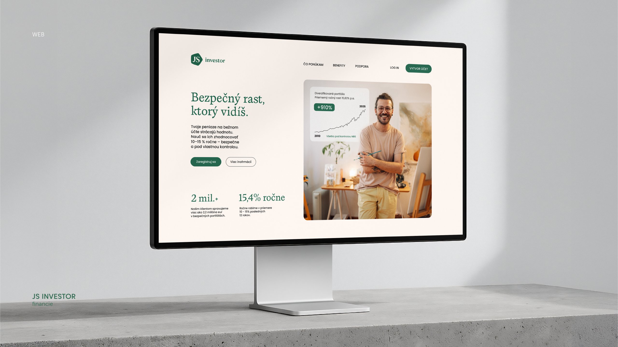 JS Investor — dizajn manuál, strana 19
