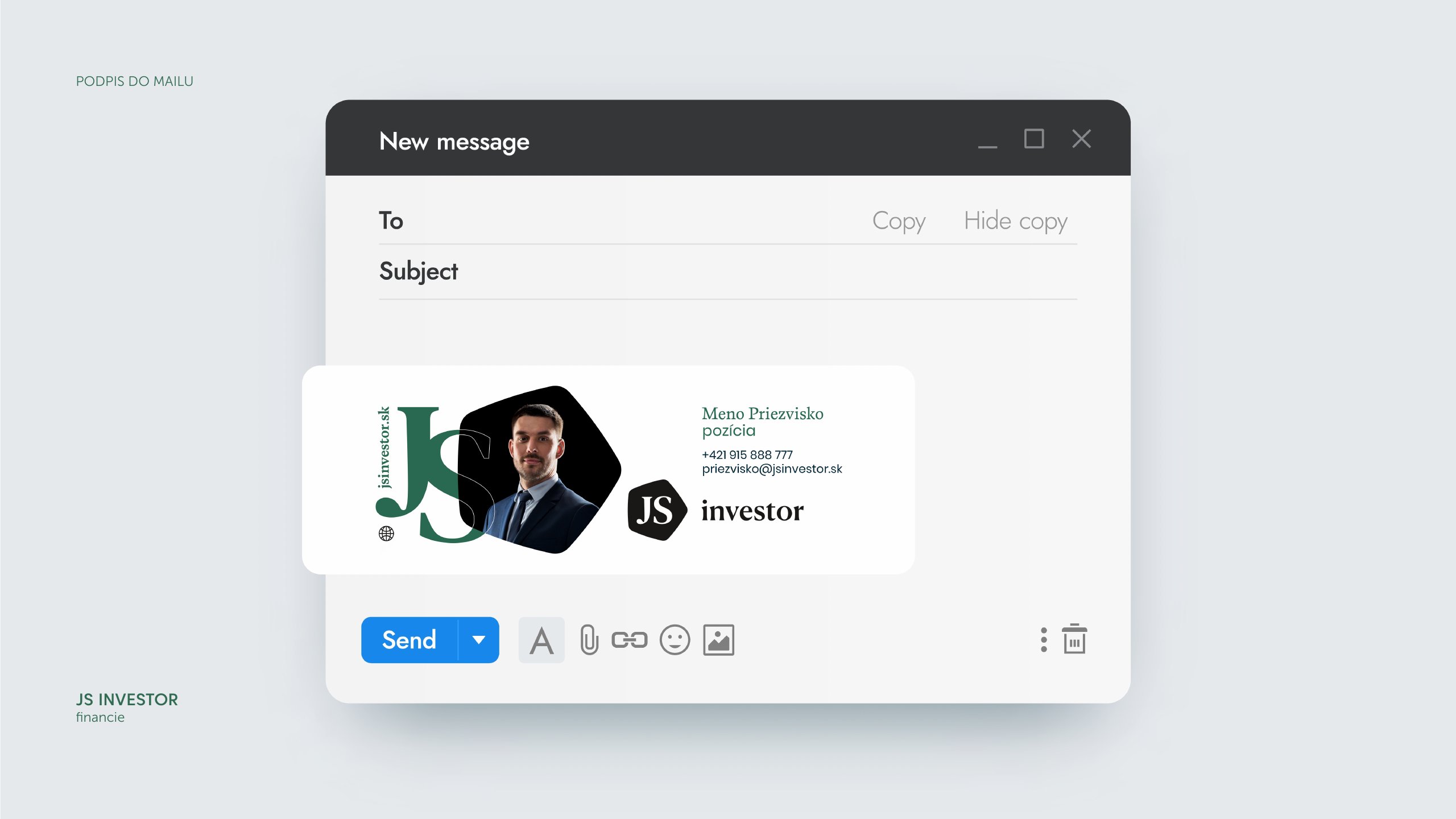 JS Investor — dizajn manuál, strana 25