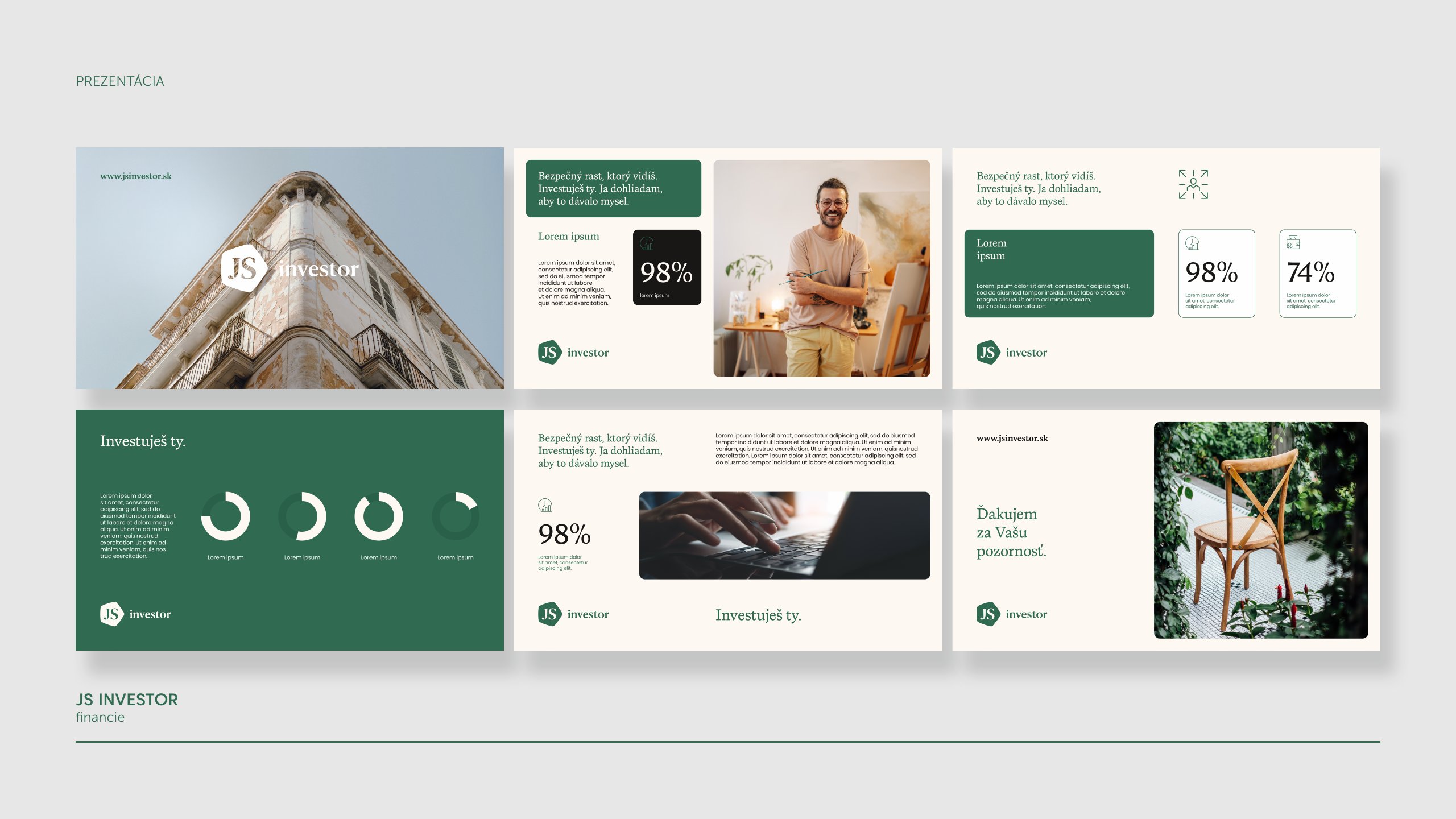 JS Investor — dizajn manuál, strana 27
