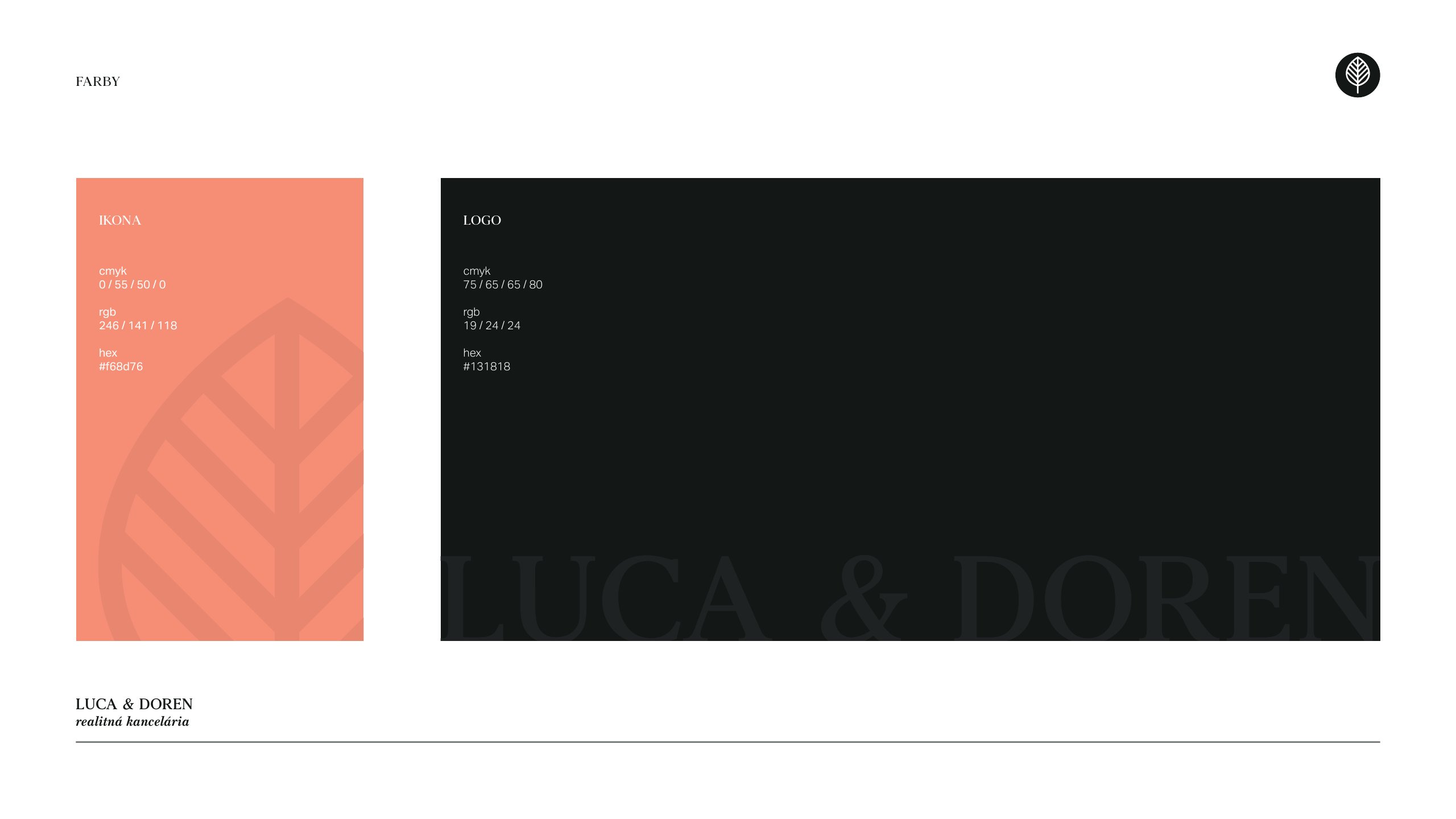 Luca & Doren — branding, strana 9