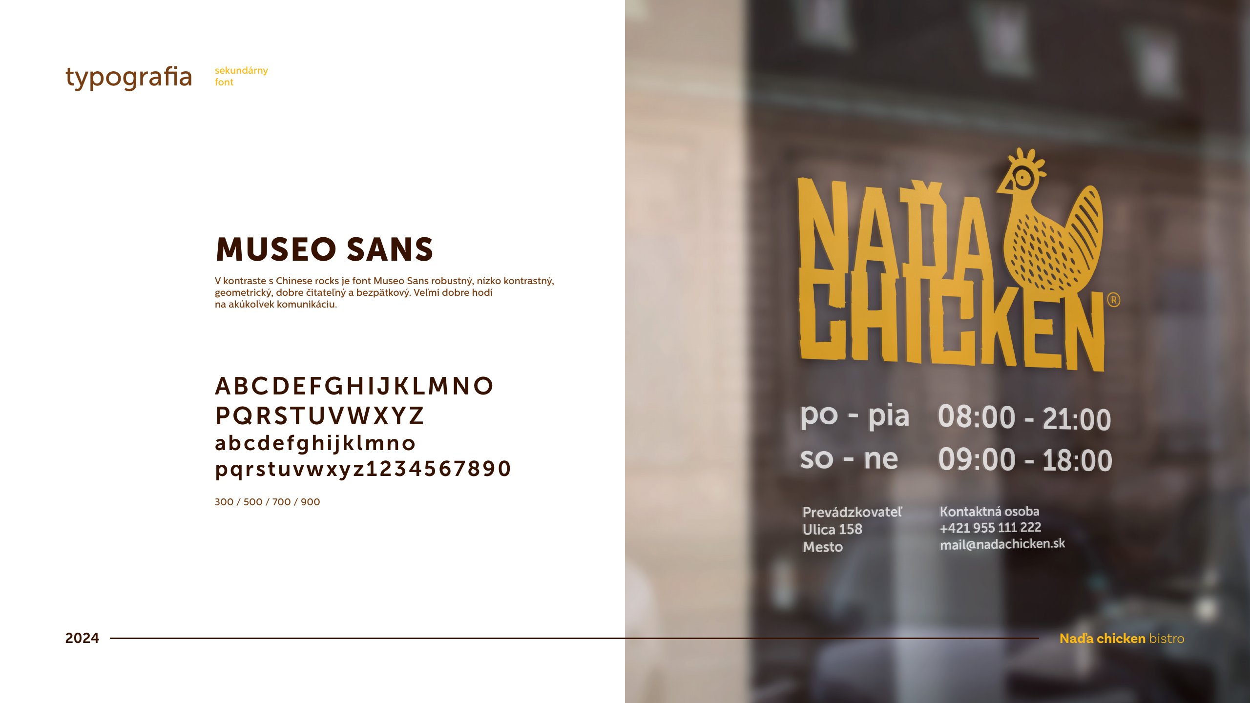 Naďa Chicken — dizajn manuál, strana 7