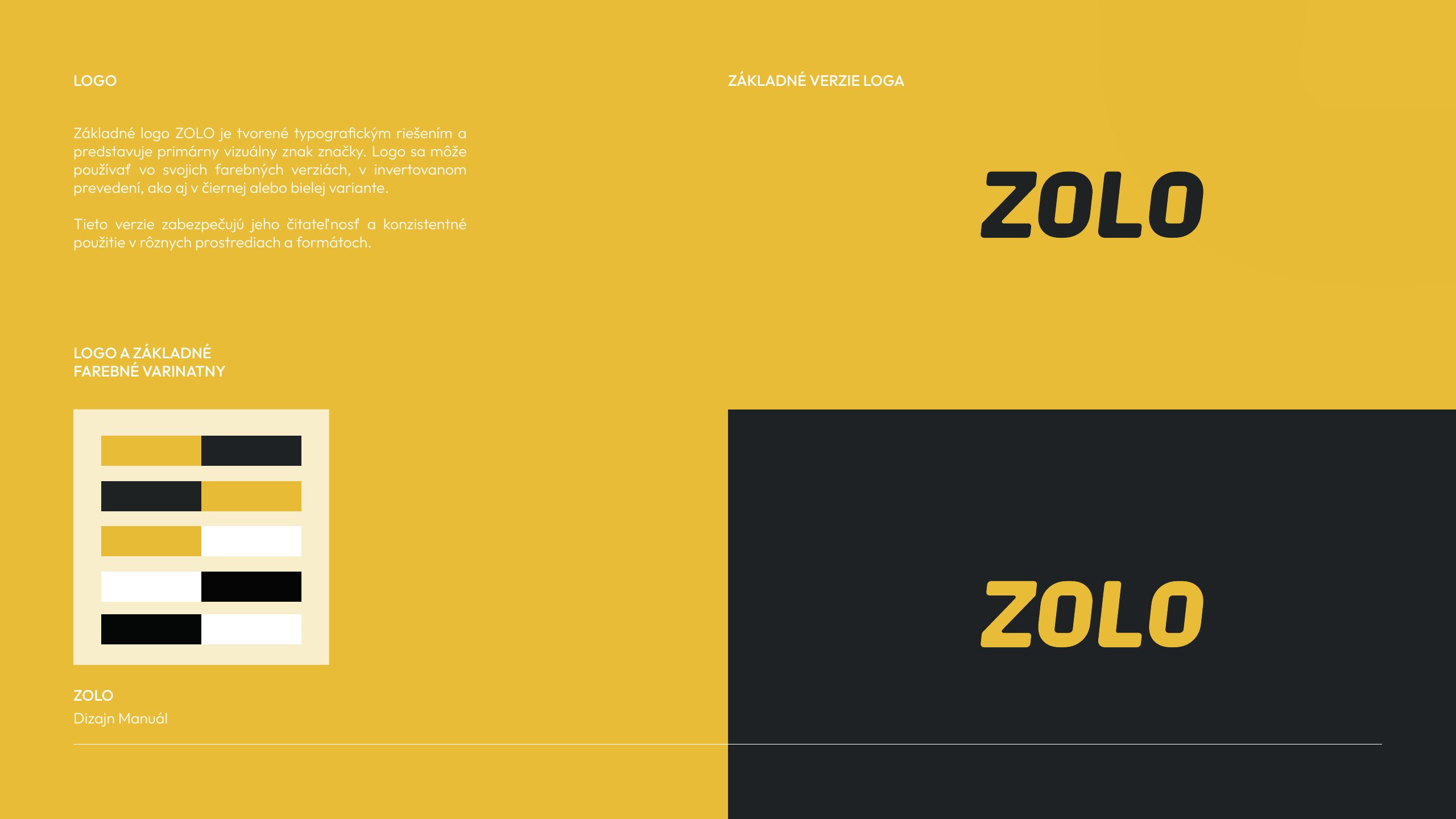 Zolo — dizajn manuál, strana 4